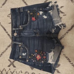 American Eagle High Rise Shortie Floral